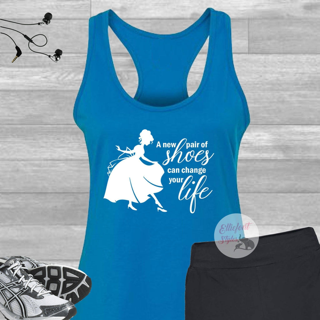 Run Disney Tank Top Cinderella Inspired Marathon Shirt Disney