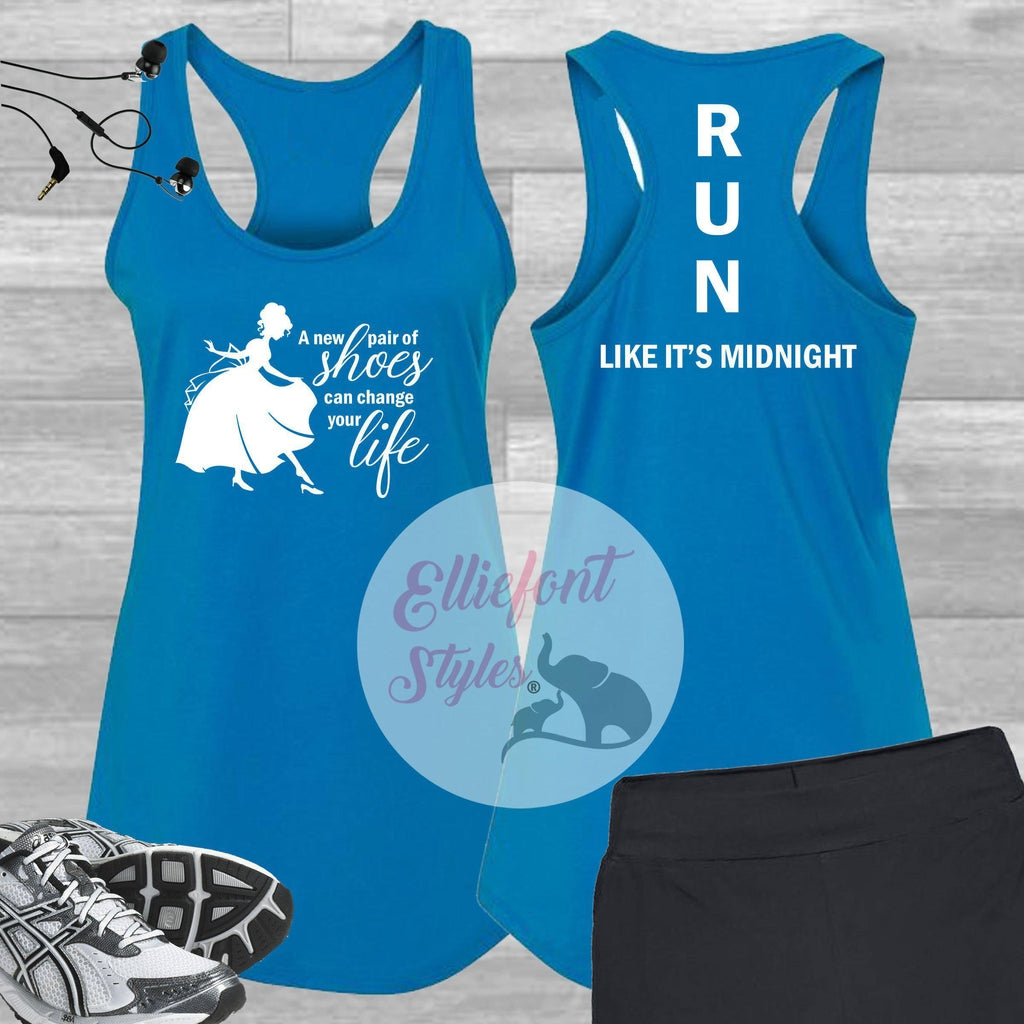 Run Tank Top Cinderella Inspired Marathon Shirt