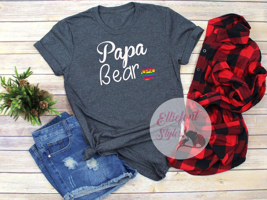lgbt papa bear shirt