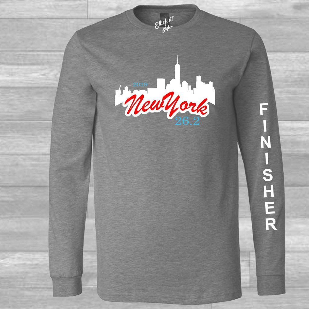 New York City Marathon 26.2 Finisher Long Sleeve Shirt - Elliefont Styles