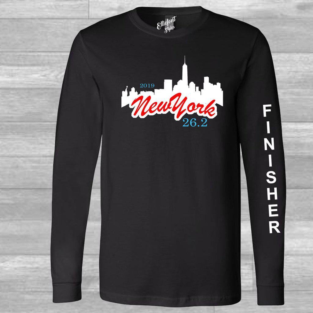 New York City Marathon 26.2 Finisher Long Sleeve Shirt - Elliefont Styles