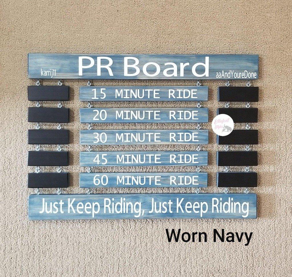 Unique PR board gift idea for Peloton and indoor cycling riders