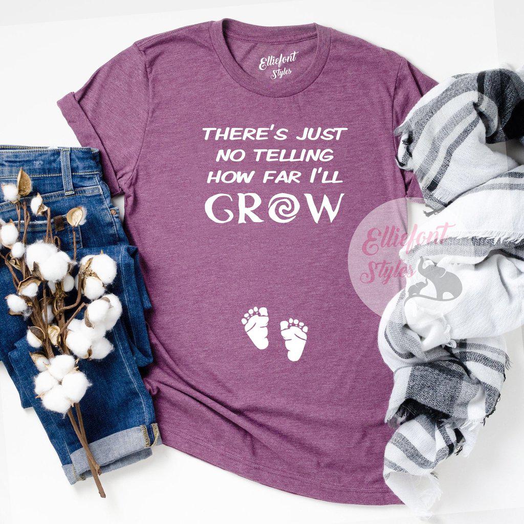 Disney pregnancy announcement shirt for expecting moms with Moana theme