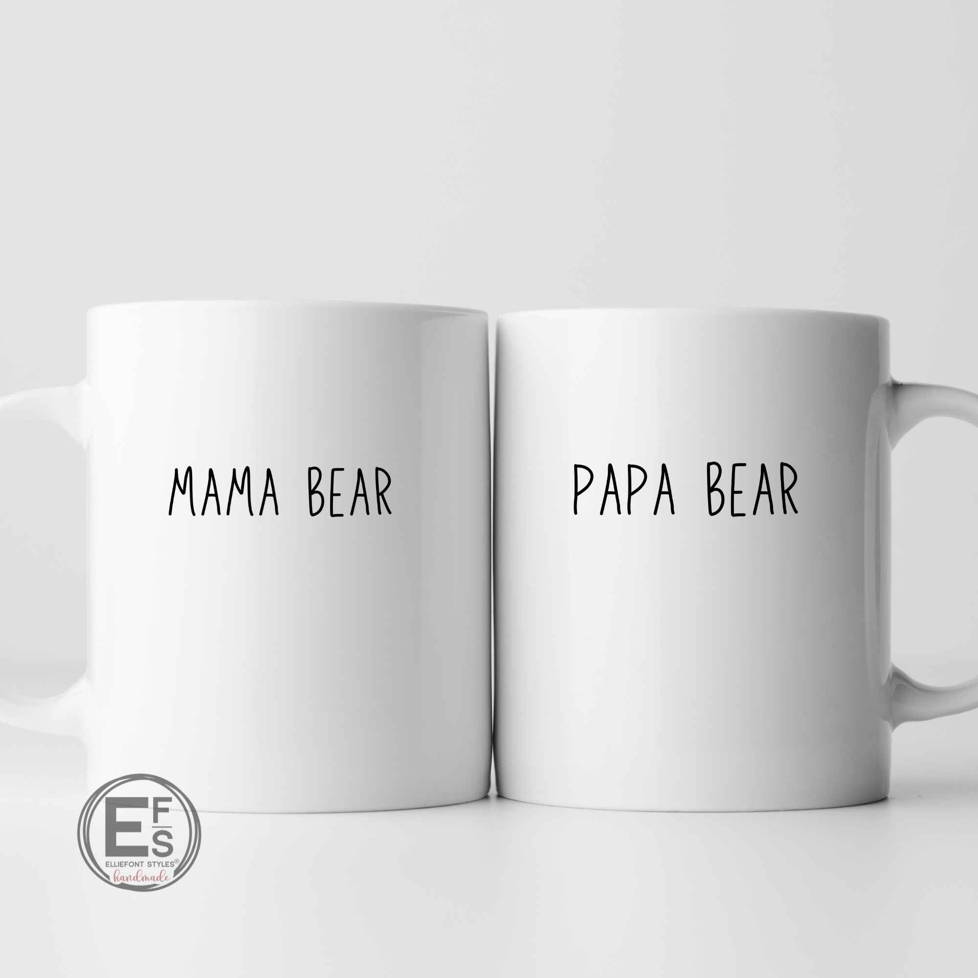 Mama Bear Papa Bear Coffee Mug 11 oz