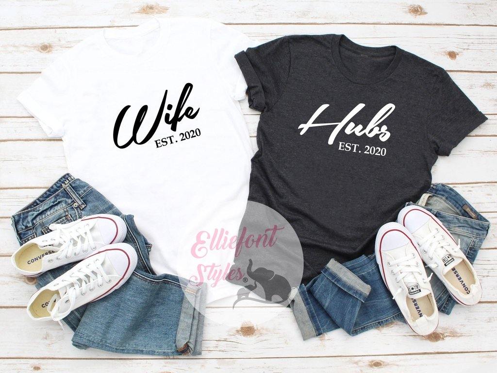 Hubs and Wife Established Shirts – Elliefont Styles