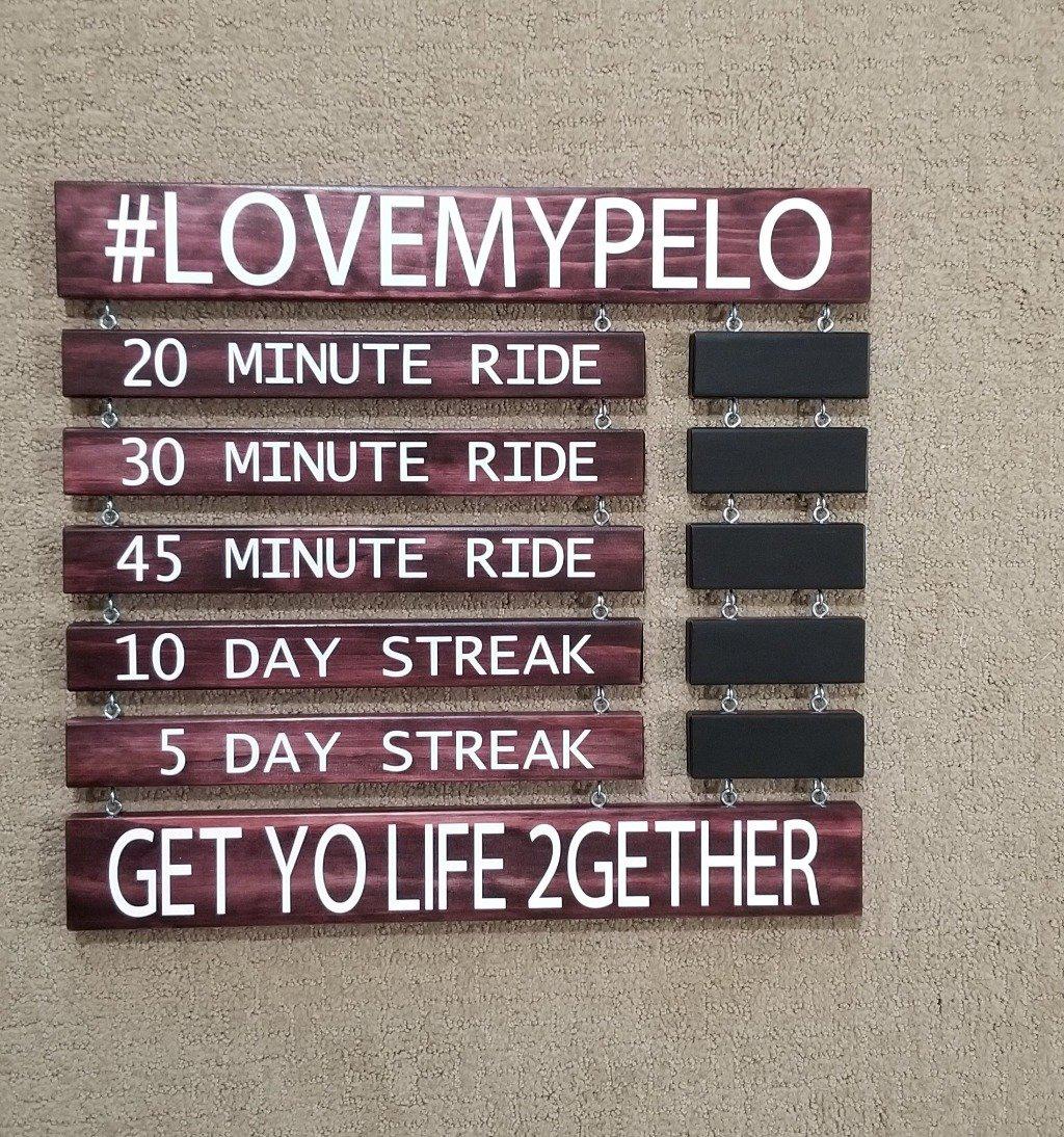 Customized PR board for road cyclists to record personal bests