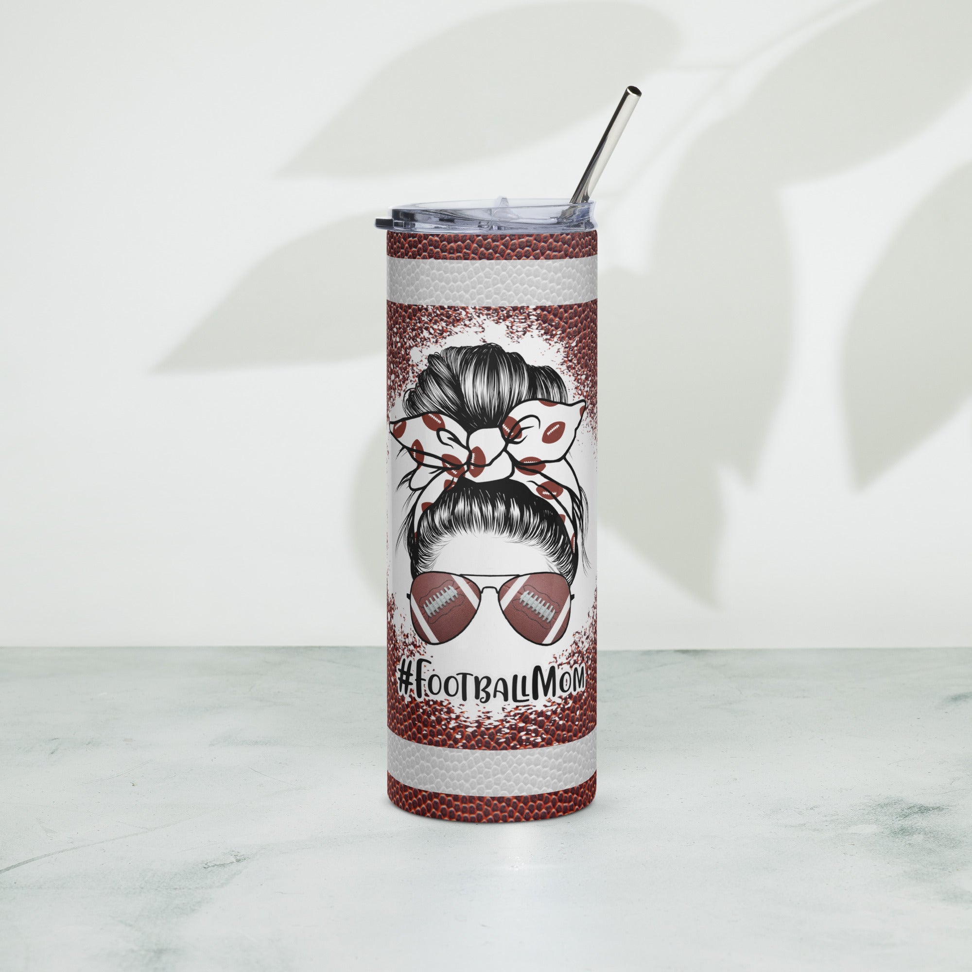 Football Mom Stainless steel tumbler
