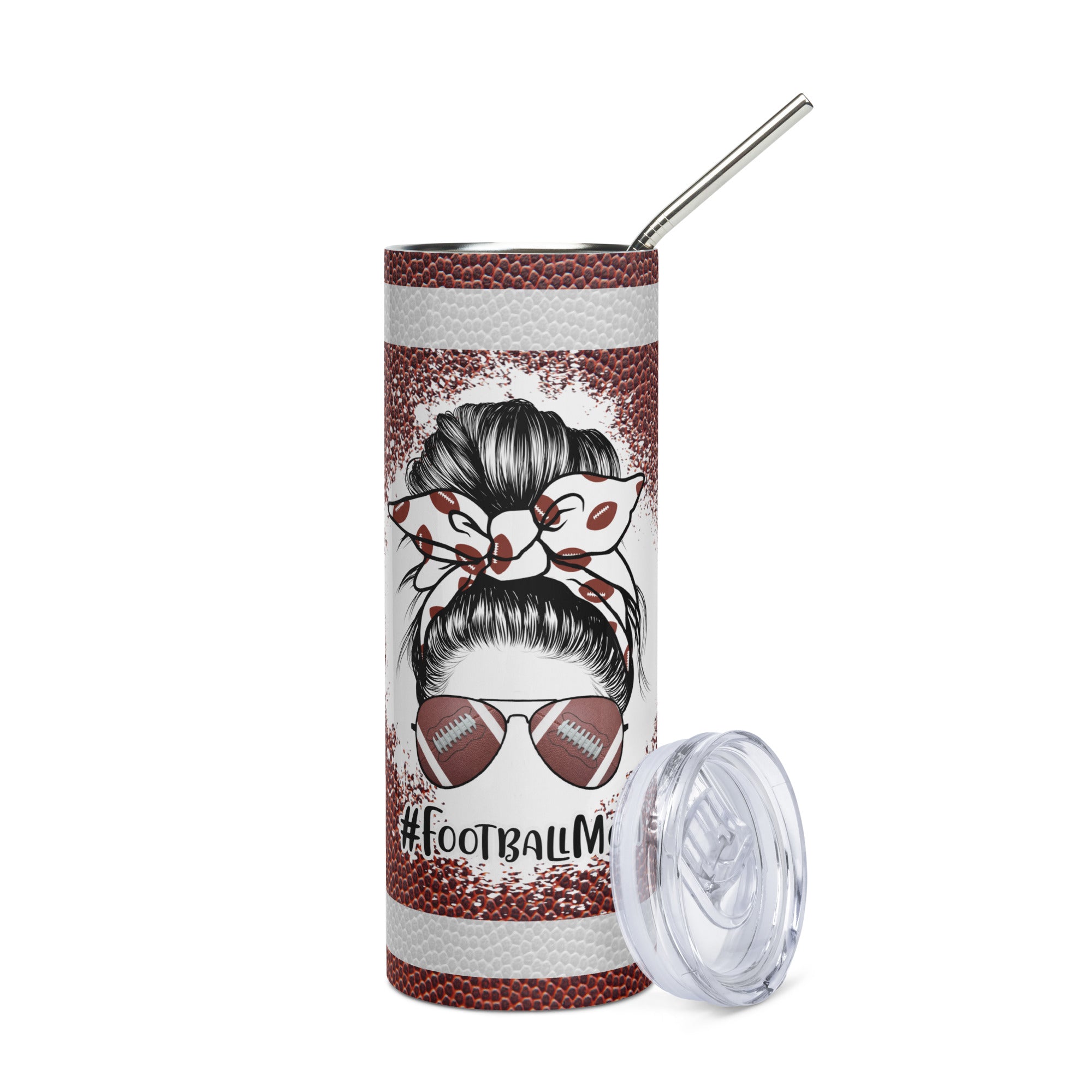 Football Mom Stainless steel tumbler