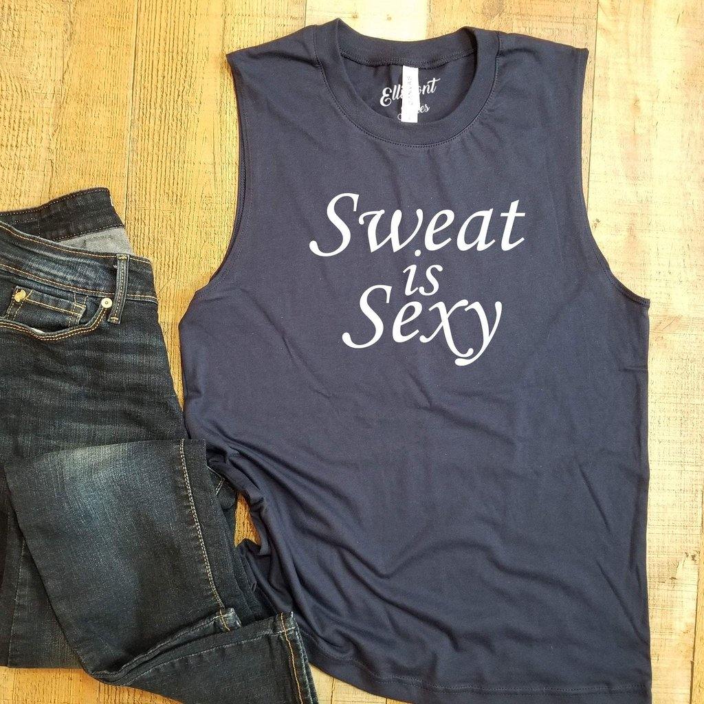 Sweat Is Sexy Unisex Muscle Tank | Riding Shirt | Spinning Gear | Muscle Shirt | Workout Tank SM / Black Sweat Is Sexy Unisex Muscle Tank | Riding Shirt | Spinning Gear | Muscle Shirt | Workout Tank SM / Black